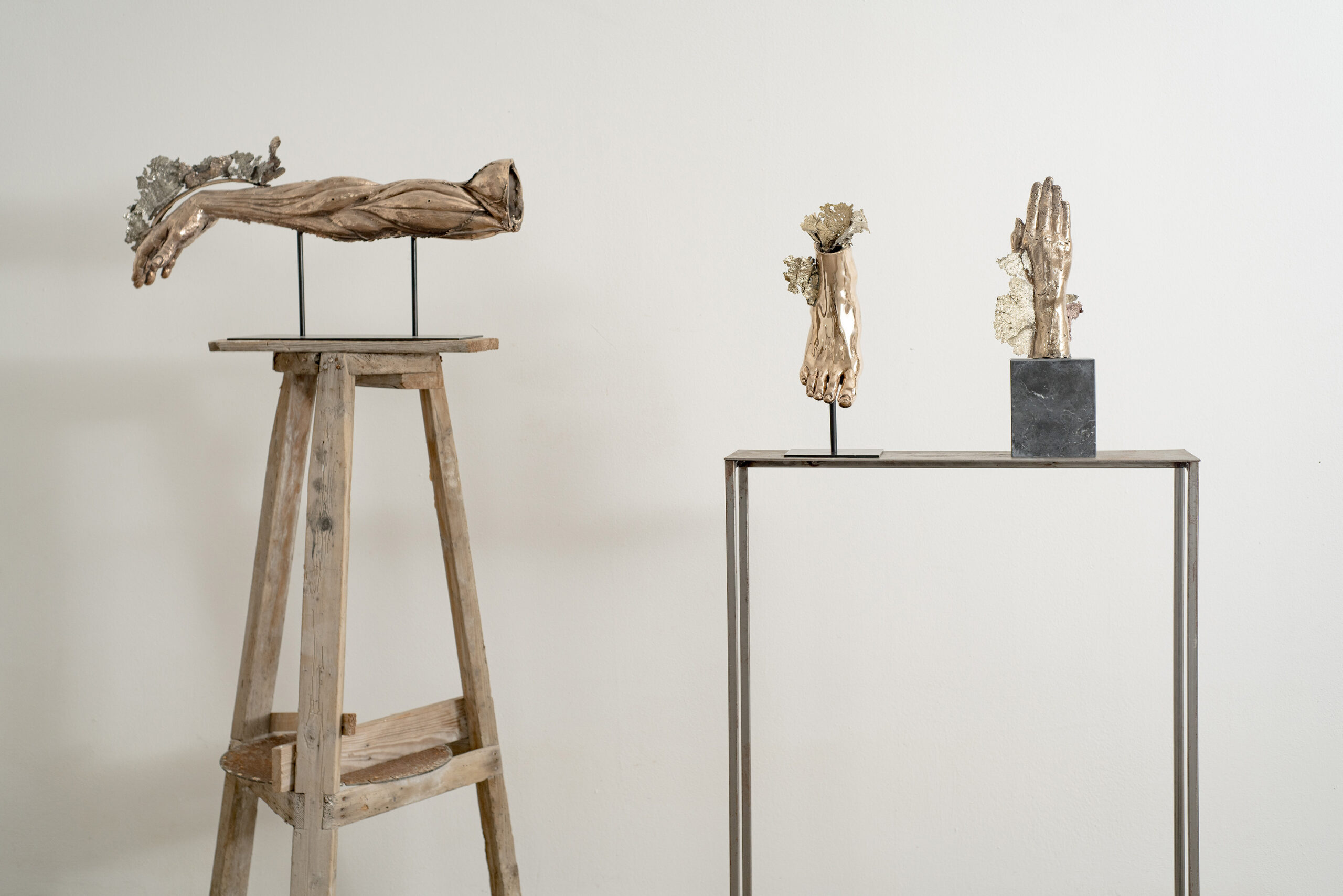 Contemporary relic, bronze sculpture